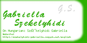 gabriella szekelyhidi business card